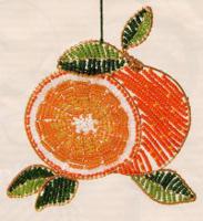 Набор для бисероплетения "Апельсин", 11x11 см, арт. БП-73