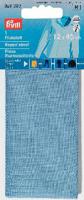 Ткань для заплаток "Хлопок" (термоклеевая), 12х45 см, голубая