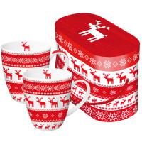 Набор кружек "Magic Christmas" (красный), в подарочной коробке