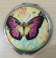 Зеркальце карманное "Бабочка", 8x7 см