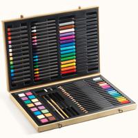 Большой художественный набор: карандаши, фломастеры, краски