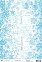 Рисовая карта для декупажа "Монохром. Зимняя сказка", 21x30 см