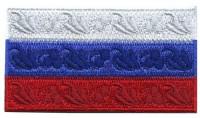 Нашивка "Флаг России" (в цветочках)