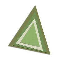 Форма-трафарет для вырубки "Треугольники", 5 штук