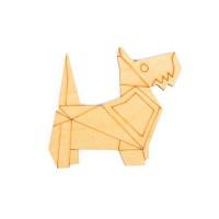 Форма для декора "Оригами - скотч-терьер"