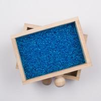 Бисер, светло-синий прозрачный (20 грамм)