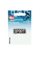 Термоаппликация "Sport" (серая), 1х3,5 см