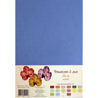 Фоамиран, 210x297 мм, 5 листов, голубой, арт. F2-14