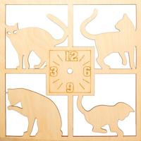 Форма для декора "Гуляющие кошки", 24,3x24,5 см