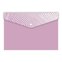 Папка для карт и визиток пластиковая, 10.5x7.4 см, розовая