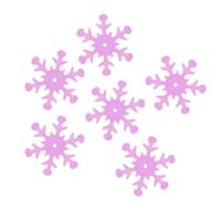Пайетки Астра "Снежинки", 13 мм, "Астра", цвет: 119 розовый прозрачный с эффектом AB, 10 упаковок по 10 грамм (количество товаров в комплекте: 10)