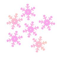 Пайетки Астра "Снежинки", 24 мм, цвет: 119 розовый прозрачный с эффектом AB, 10 упаковок по 10 грамм (количество товаров в комплекте: 10)