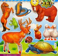 Наклейка объёмная 3D "Животные"