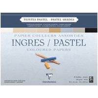 Альбом для пастели "Ingres", 300x400 мм, 25 листов, 130 г/м2, верже, хлопок