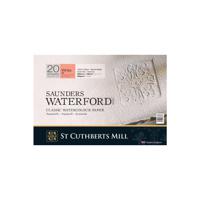 Бумага для акварели "Saunders Waterford HP High White", 260x180 мм, 300 г/м2, 20 листов