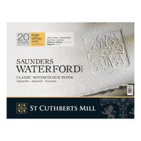 Бумага для акварели "Saunders Waterford Rough High White", 410x310 мм, 300 г/м2, 20 листов