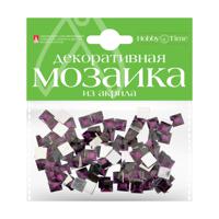 Мозаика декоративная из акрила, цвет: фиолетовый