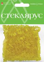 Стеклярус прозрачный, 6 мм, 60 грамм (желтый №9)