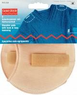 Накладки плечевые реглан с липучкой, размер S, 110x100x11 мм, телесный, 100% полиамид, 2 штуки