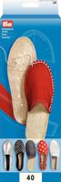 Подошвы для пошива летней обуви "Эспадрильи", размер 40 (26,7 см), цвет: натуральный, 1 пара