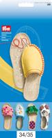 Подошвы для пошива летней обуви "Эспадрильи", размер 34-35, цвет: натуральный, 1 пара