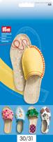 Подошвы для пошива летней обуви "Эспадрильи", размер 30-31, цвет: натуральный, 1 пара