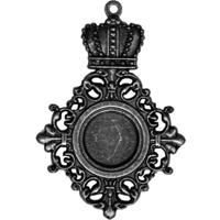 Заготовка для украшений "Royal Medallion", серебро, арт. GL2-008S