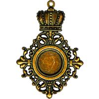 Заготовка для украшений "Royal Medallion", бронза, арт. GL2-008