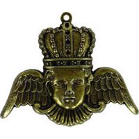 Заготовка для украшений "Crowned Angel", бронза, арт. GL2-004