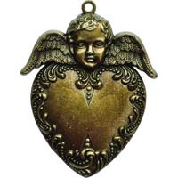 Заготовка для украшений "Heart Angel", бронза, арт. GL2-001