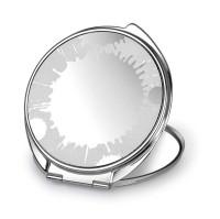 Зеркало косметическое "Солнечное затмение", сталь, серебристое