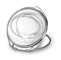 Зеркало косметическое "Кольца Сатурна", сталь, серебристое