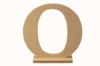 Деревянная буква "О", 15x4x15 см