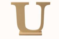 Деревянная буква "U", 15,5x4x15 см