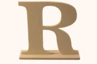 Деревянная буква "R", 15,5x4x15 см