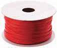 Шнур бумажный, 20 мм х 100 м, красный