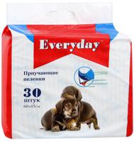 Приучающие пеленки для животных "Everyday", 30 штук, 60х45 см