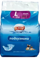 Подгузники для собак и кошек весом 8-16 кг "Cliny", размер L
