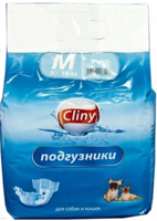 Подгузники для собак и кошек весом 5-10 кг "Cliny", размер M
