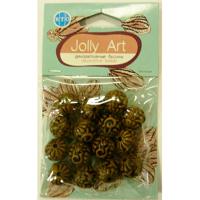 Декоративные бусины Jolly Art, 15 штук (арт. JA18)