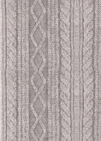 Рисовая бумага "Серый вязаный орнамент", А4