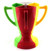 Кубок "4 бокала", белый, красный, зеленый, желтый