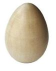 Деревянное яйцо без подставки под роспись