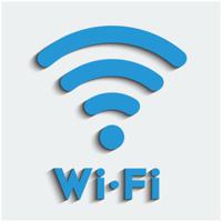 Набор информационных знаков "Wi-Fi", наклейка (5 штук в наборе) (количество товаров в комплекте: 5)