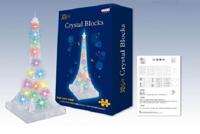 Конструктор пластиковый 3D пазл "Париж", 80 деталей (свет)