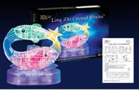 Конструктор пластиковый 3D пазл "Рыбы", 45 деталей (свет)