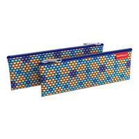 Пенал-конверт "Blue&Orange Beads", 220x90 мм