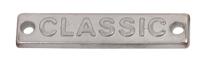 Лэйбл металлический "Classic", цвет: тертый никель, 28х6 мм, 50 штук, арт. TBY.8865 (количество товаров в комплекте: 50)