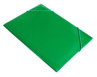 Папка на резинке "Бюрократ", цвет: зеленый, A4, арт. -PR05GRN