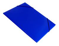 Папка на резинке "Бюрократ", цвет: синий, A4, арт. -PR04BLU